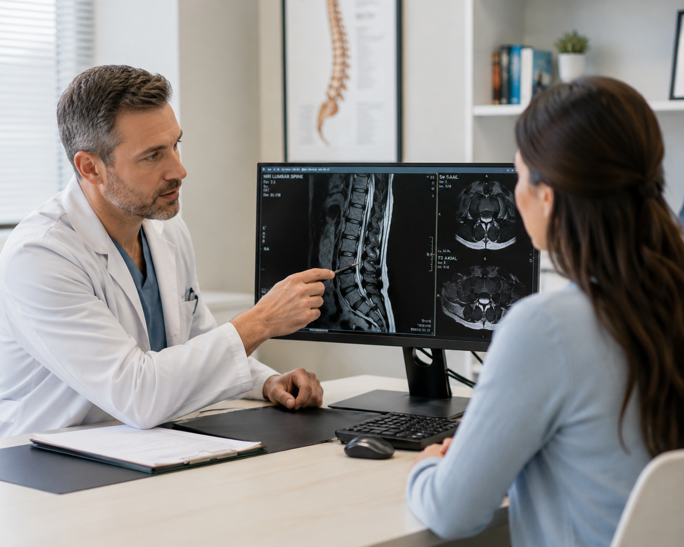 physician reviewing MRI / consult in Florida