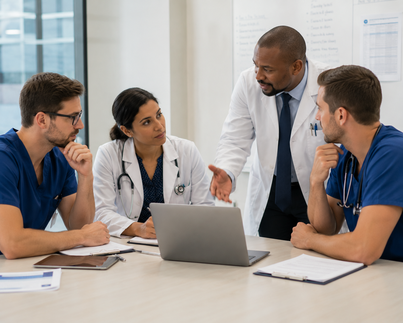 team coordination / doctor discussion in Florida