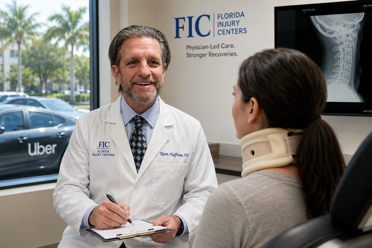 Uber accident doctor in Florida