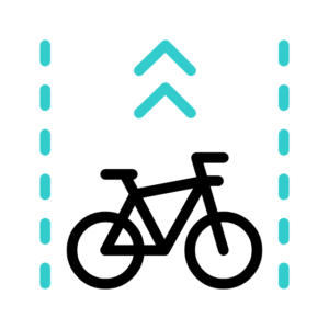 Risk of being thrown from the bicycle