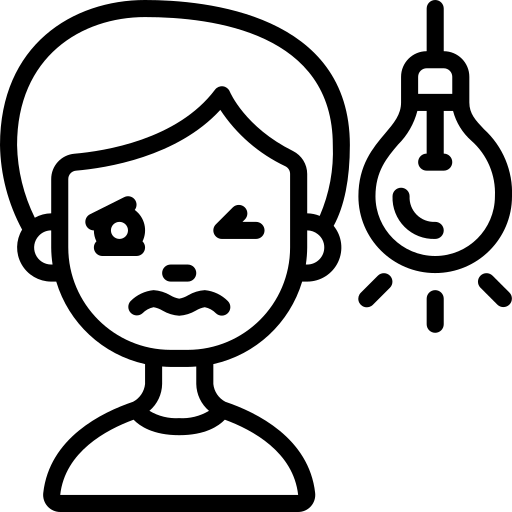 Light or noise sensitivity